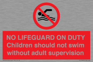 NO LIFEGUARD ON DUTY